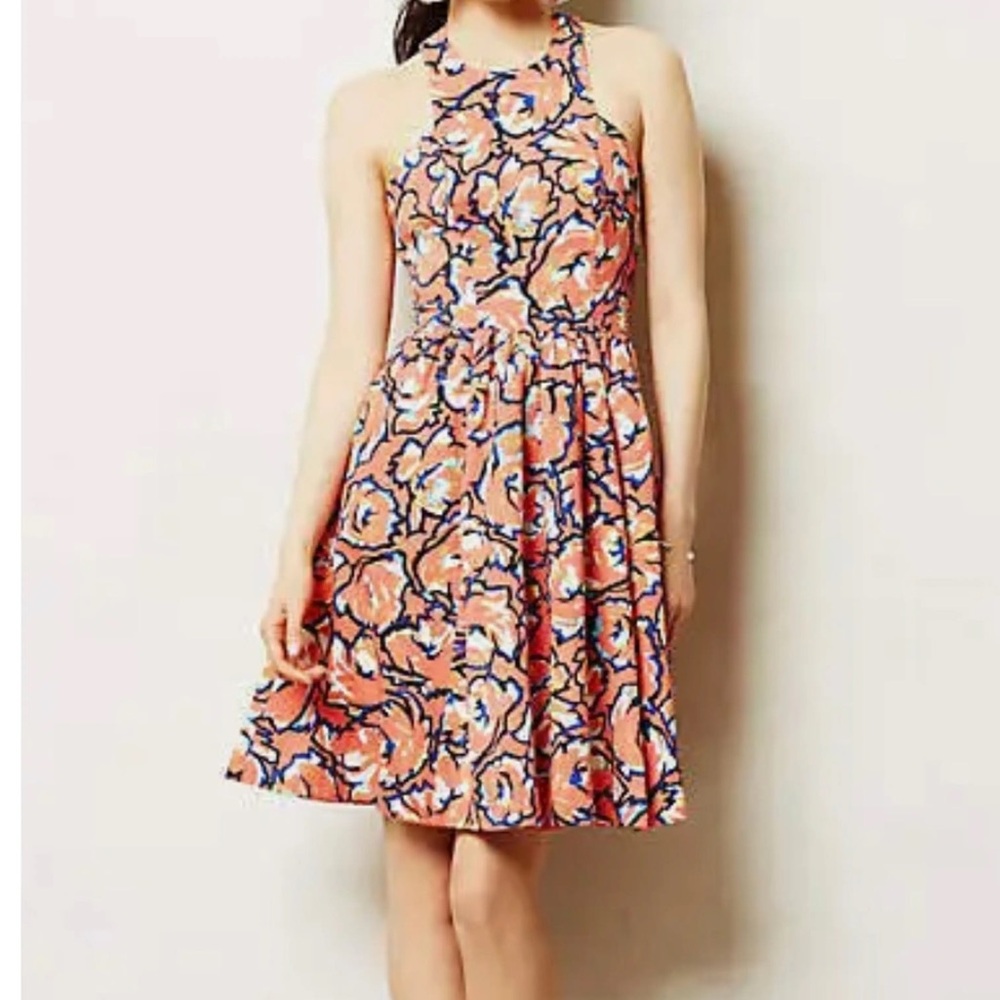 Anthropologie Tracey Reese Pink Mini Dress